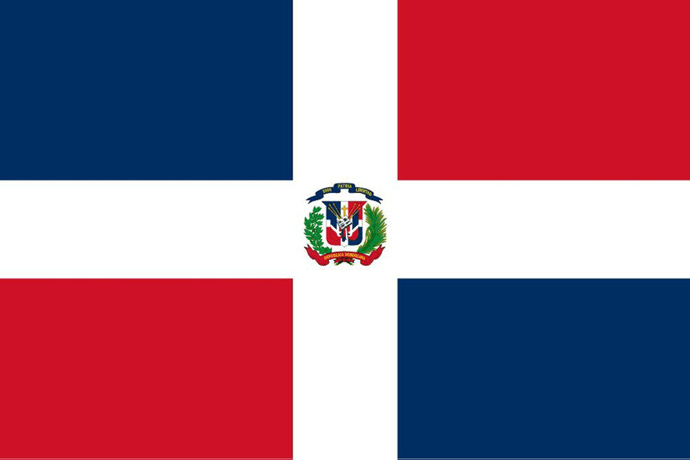 Flag of the Dominican Republic.