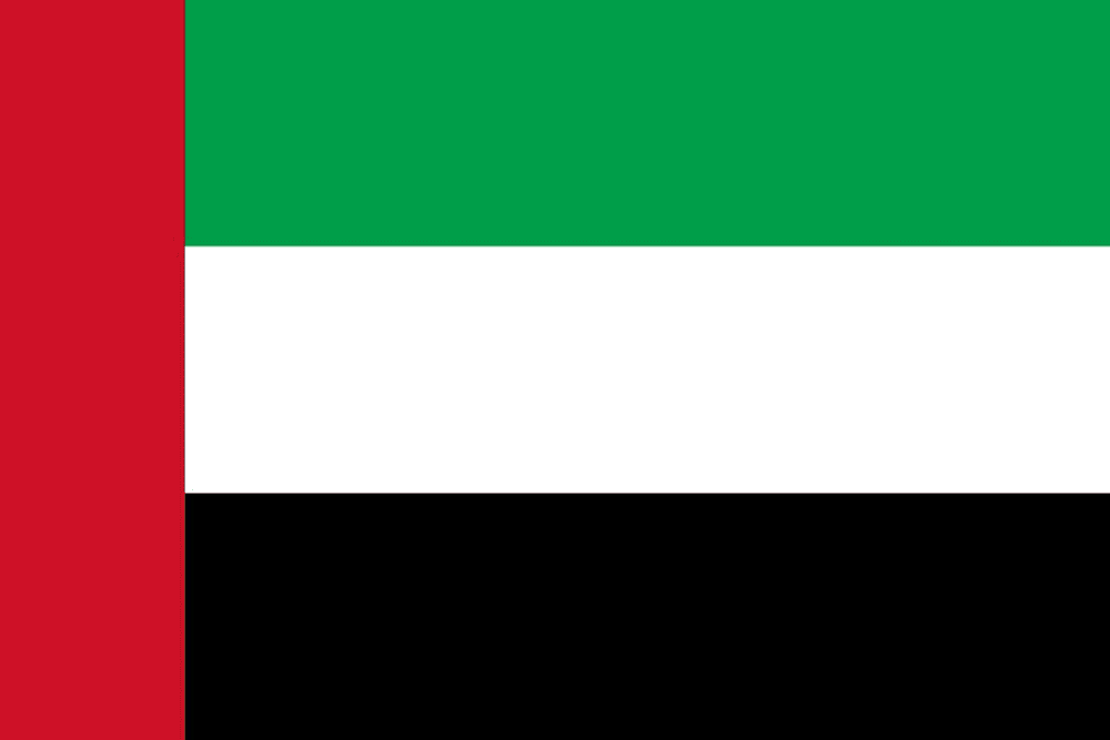 Flag of the United Arab Emirates.